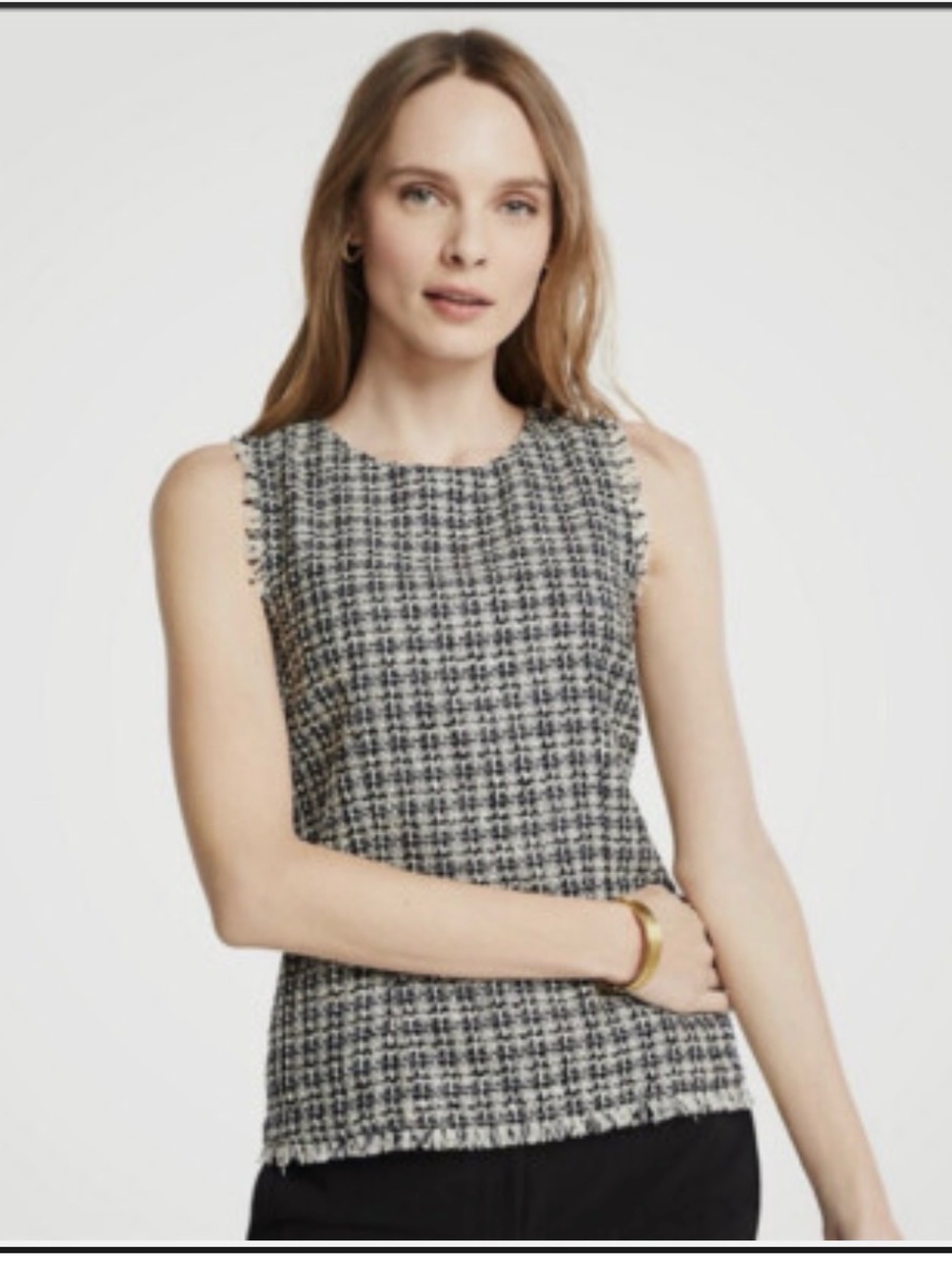 Ann Taylor Fringe sleeveless top